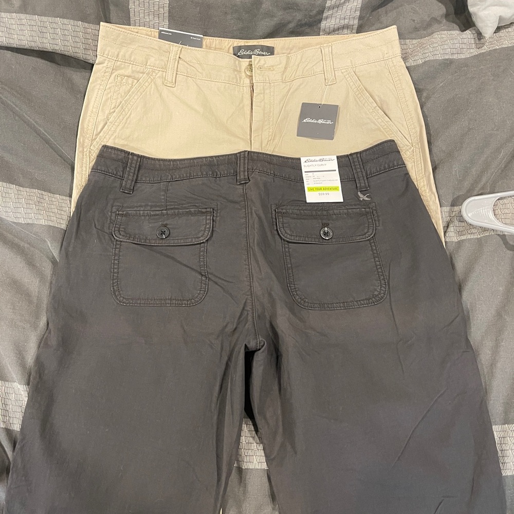 NWT Eddie Bauer pants. Size 12 two pairs bundle
